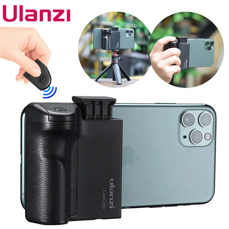 Ulanzi CapGrip Wireless Bluetooth Smartphone Selfie Booster Handle Grip Phone Stabilizer Stand Holder Shutter Release 1/4 Screw
Ulanzi CapGrip Wireless Bluetooth Smartphone Selfie Booster Handle Grip Phone Stabilizer Stand Holder Shutter Release 1/4 Screw