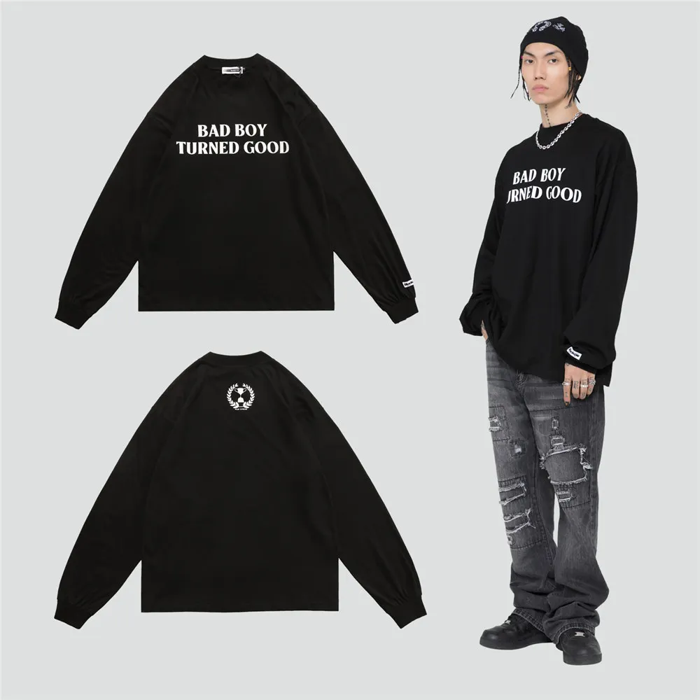 Men Hip Hop Streetwear Letters Print T Shirt Harajuku Oversized TShirts Long Sleeve Large T-Shirt Cotton Crew Neck Tops Tees
Men Hip Hop Streetwear Letters Print T Shirt Harajuku Oversized TShirts Long Sleeve Large T-Shirt Cotton Crew Neck Tops Tees