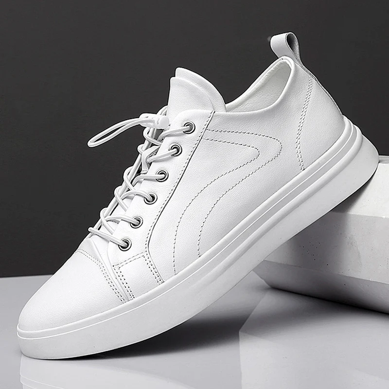 2021 Autumn Men's Shoes Casual Genuine Leather Flat Sneakers Male Classic White Black Waterproof Shoe Man Platform Shoes For Men
2021 Autumn Men's Shoes Casual Genuine Leather Flat Sneakers Male Classic White Black Waterproof Shoe Man Platform Shoes For Men