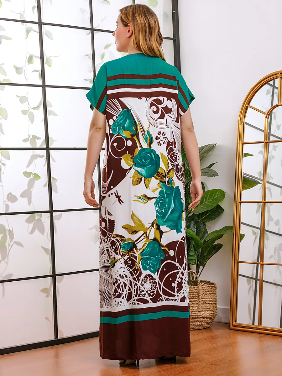 Elegant Women Cotton Muslim Abaya Dress Print Islamic Clothing Ramadan Musulman Turkey Moroccan Kaftan Maxi Hijab Vestidos Robe
Elegant Women Cotton Muslim Abaya Dress Print Islamic Clothing Ramadan Musulman Turkey Moroccan Kaftan Maxi Hijab Vestidos Robe