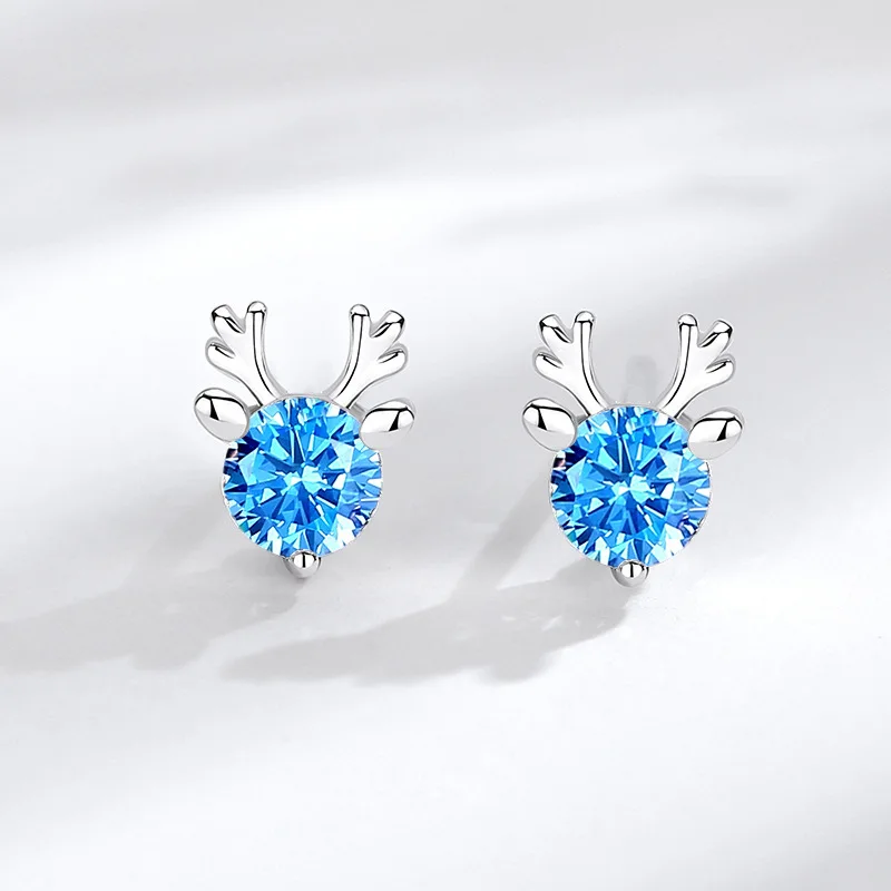 Real 925 sterling silver Jewelry women elk Antlers Earrings High Quality Fashion Pop popular Christmas stud drop Earrings
Real 925 sterling silver Jewelry women elk Antlers Earrings High Quality Fashion Pop popular Christmas stud drop Earrings
