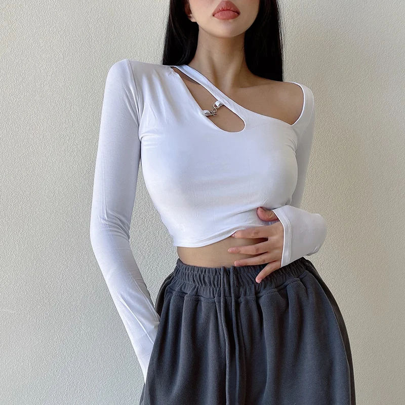 lady Long Sleeve Base Shirt Top Women Autumn Winter Sexy High Waist Short Hollow T-shirt Tees Korean Tops skinny KQ8Y
lady Long Sleeve Base Shirt Top Women Autumn Winter Sexy High Waist Short Hollow T-shirt Tees Korean Tops skinny KQ8Y