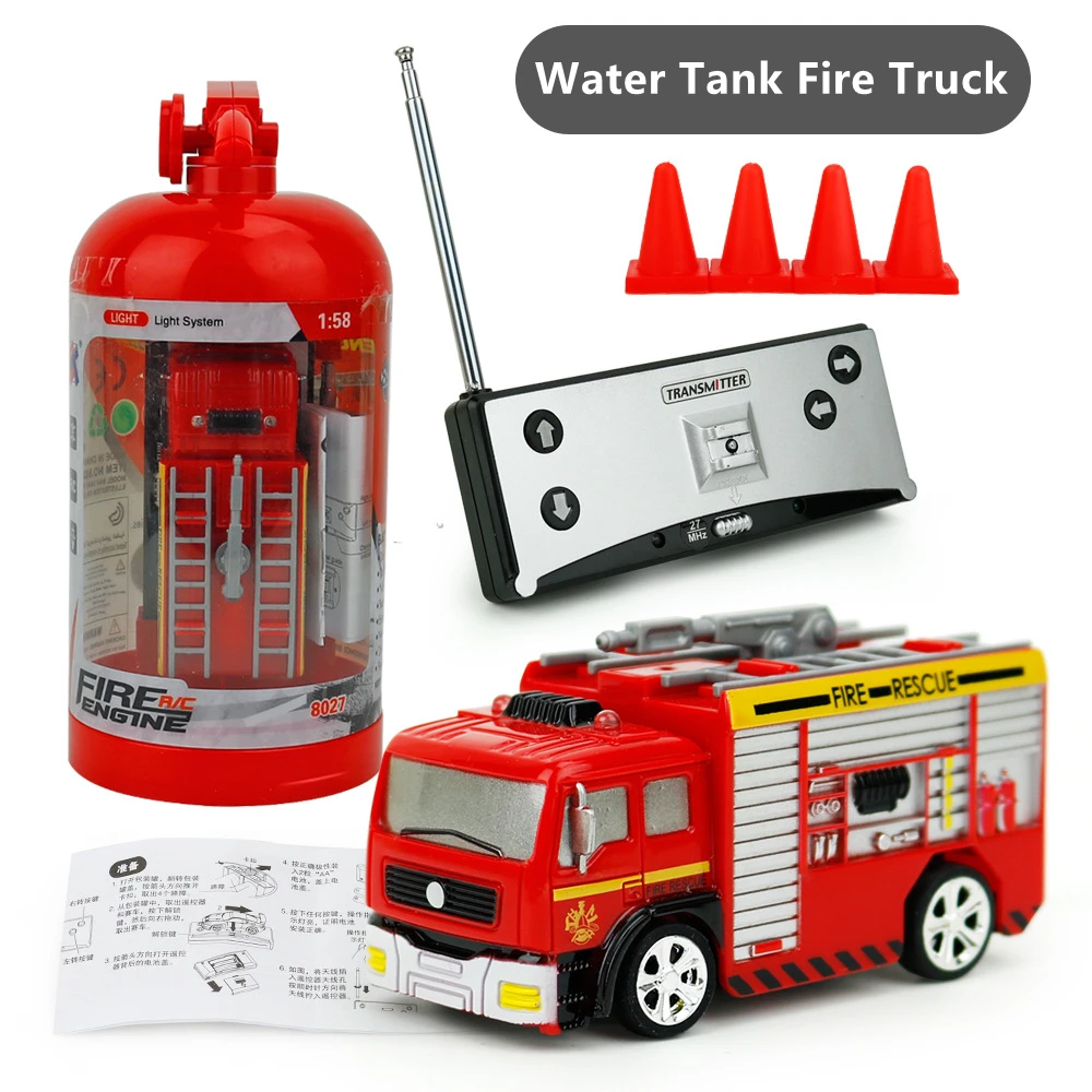Remote control Water Jet Fire Truck Fire Rescue Truck With Simulation Sound Light Effect Rotation Mini Truck All Drive Toy Gifts
Remote control Water Jet Fire Truck Fire Rescue Truck With Simulation Sound Light Effect Rotation Mini Truck All Drive Toy Gifts