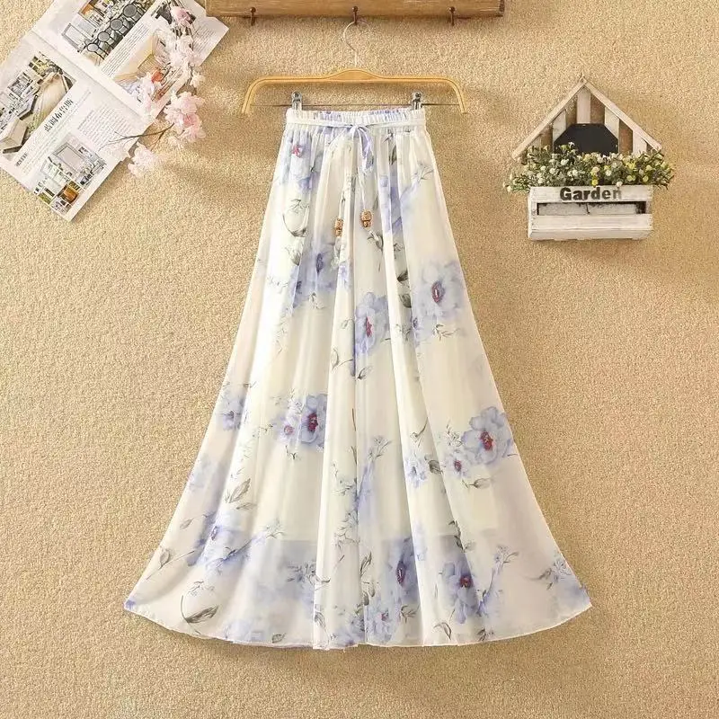 Chiffon Maxi Skirts Women Saia Faldas Tutu High Waist Bohemian Vestidos Beach Long White Pleated Skirt Woman Clothes Harajuku
Chiffon Maxi Skirts Women Saia Faldas Tutu High Waist Bohemian Vestidos Beach Long White Pleated Skirt Woman Clothes Harajuku