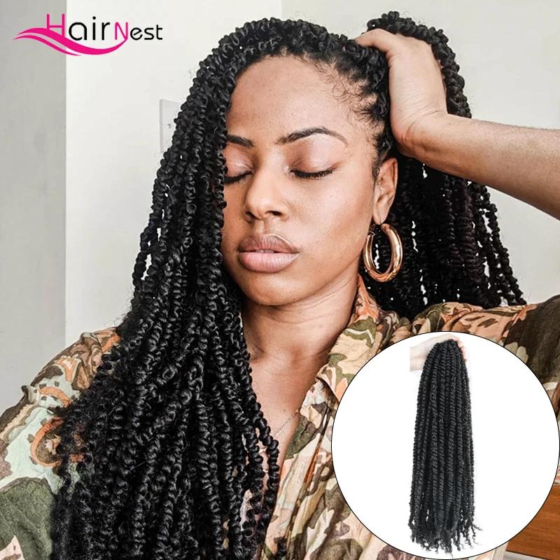 Hair Nest 16Inch Crochet Braids Ombre Spring Twist Hair Synthetic Braiding Hair Extensions Braids Twist for Women
Hair Nest 16Inch Crochet Braids Ombre Spring Twist Hair Synthetic Braiding Hair Extensions Braids Twist for Women