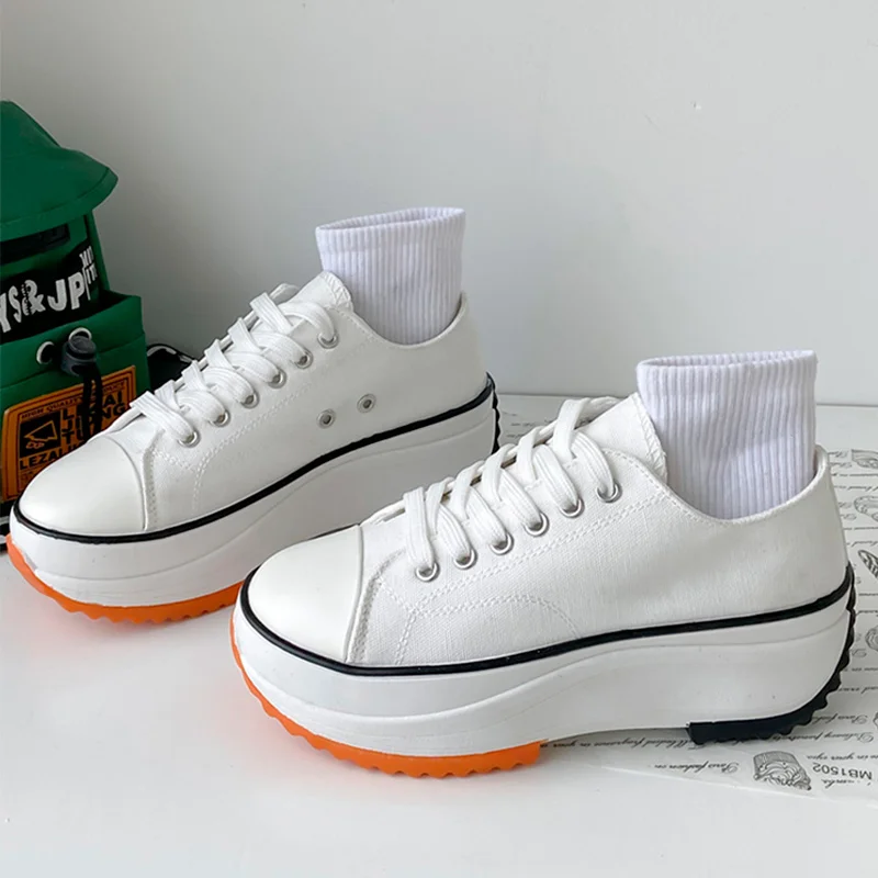 Women Canvas Shoes Platform Shallow Female Sneakers Flat Shoe Thcik Bottom Lace Up Casual Fashion Non Slip Spring Autumn 2021
Women Canvas Shoes Platform Shallow Female Sneakers Flat Shoe Thcik Bottom Lace Up Casual Fashion Non Slip Spring Autumn 2021