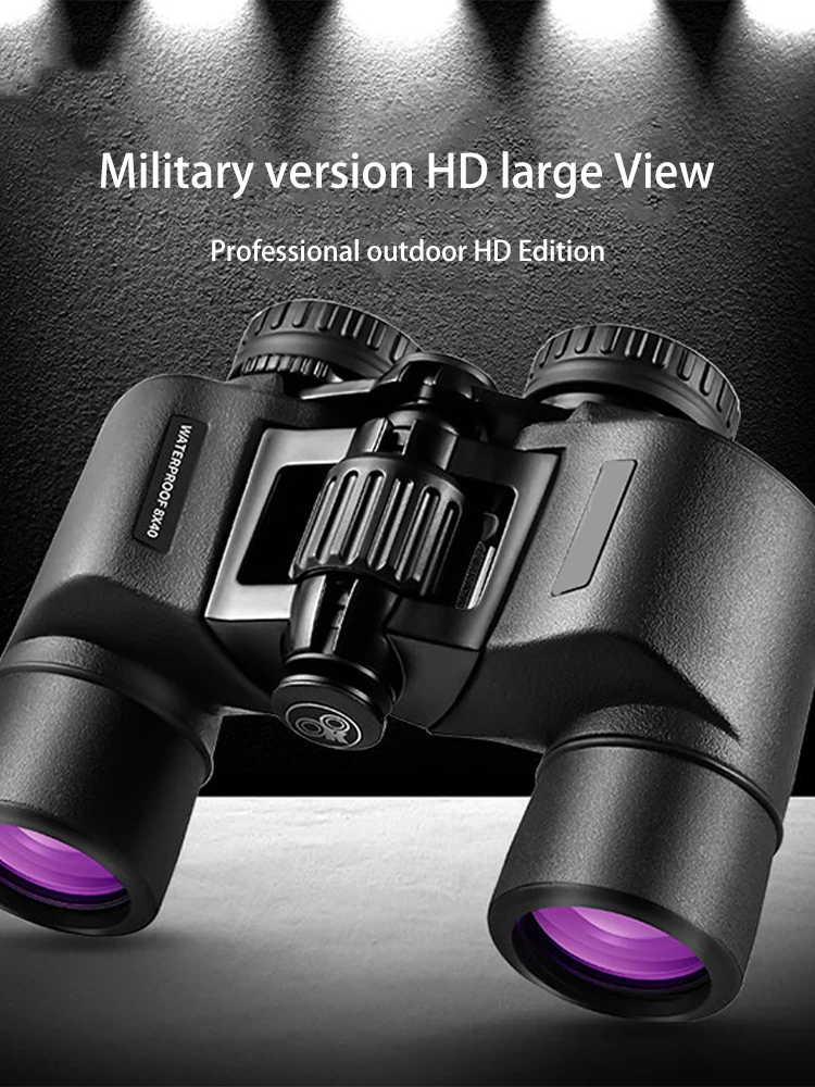 8X40 High Power Binoculars HD Military Telescope Waterproof Professional Low Light Night Vision Binoculars for Hunting Outdoor
8X40 High Power Binoculars HD Military Telescope Waterproof Professional Low Light Night Vision Binoculars for Hunting Outdoor