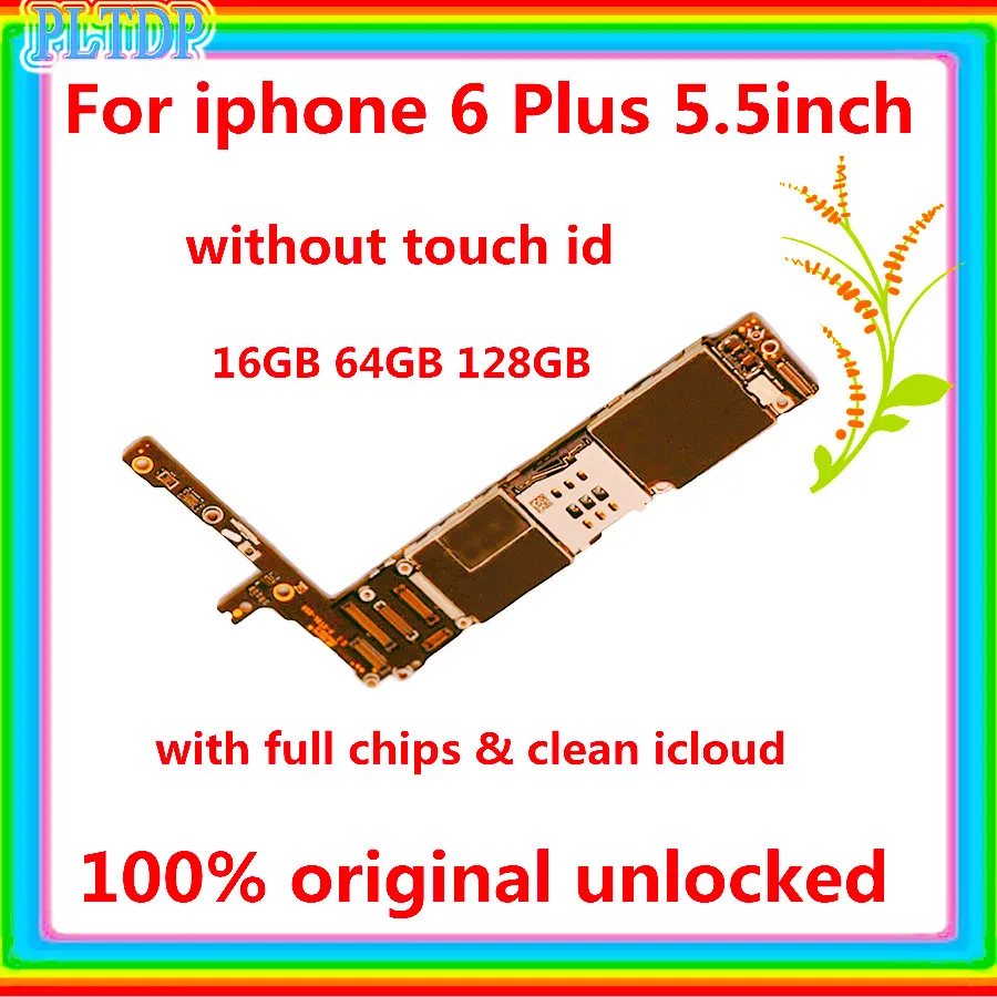 16GB 64GB 128GB For IPhone 6 Plus 6P Motherboard With/No Touch ID Full unlock Mainboard for iphone 6 plus Logic Board Free iclou
16GB 64GB 128GB For IPhone 6 Plus 6P Motherboard With/No Touch ID Full unlock Mainboard for iphone 6 plus Logic Board Free iclou