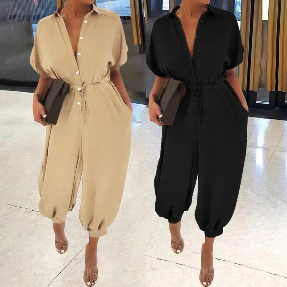 Ladies Lapel Romper Long Pants Wide Leg Playsuits Overalls Playsuit Holiday Rompers Leisure High Waist Simple Jumpsuit Beachwear
Ladies Lapel Romper Long Pants Wide Leg Playsuits Overalls Playsuit Holiday Rompers Leisure High Waist Simple Jumpsuit Beachwear