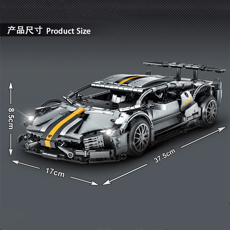IN STOCK 023015 1337Pcs Simulation Super Racing Sports Car Building Blocks Model Bricks Kits for Kids Toys Boy Christmas Gifts
IN STOCK 023015 1337Pcs Simulation Super Racing Sports Car Building Blocks Model Bricks Kits for Kids Toys Boy Christmas Gifts
