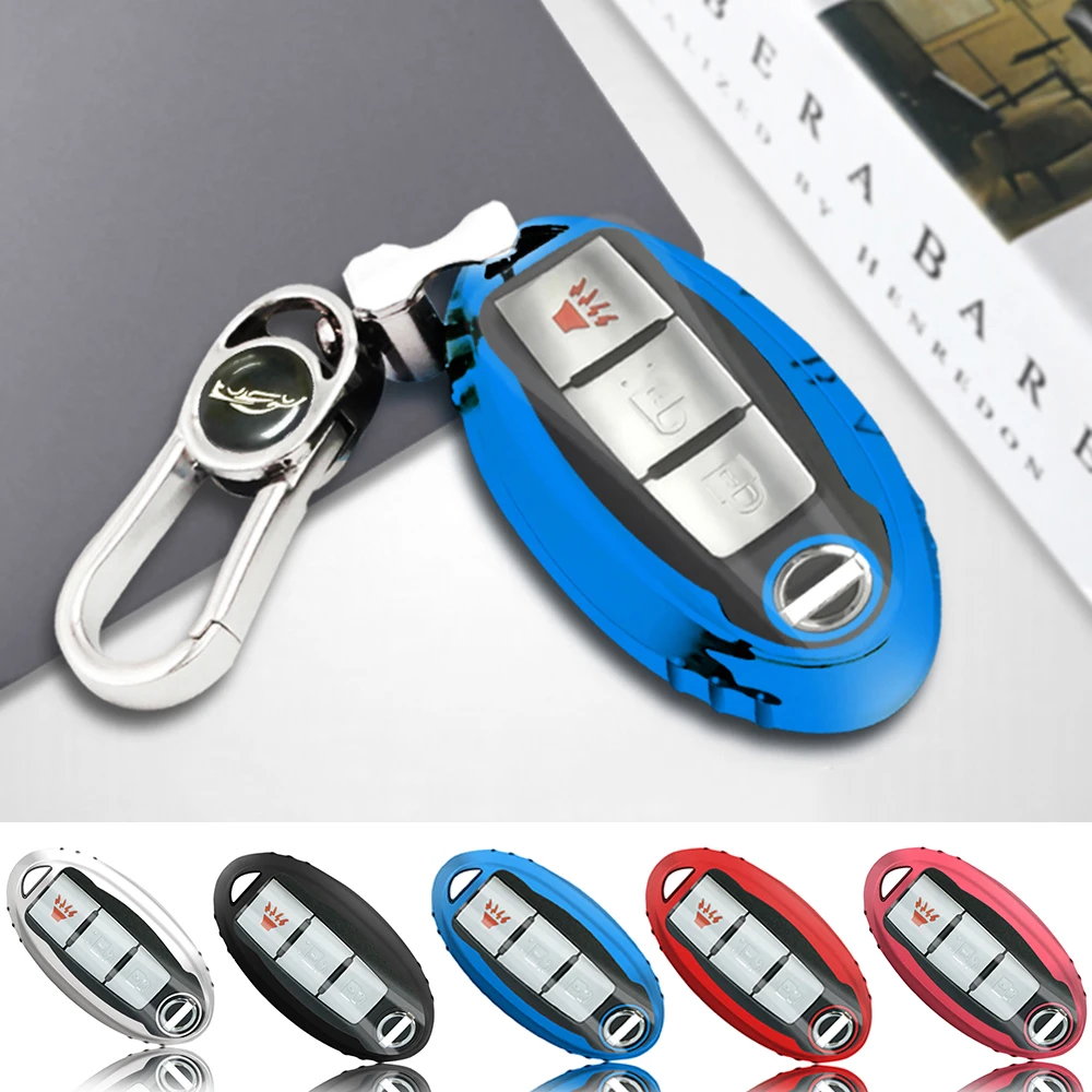 Soft TPU Car Remote Key Case Cover Shell Fit for Nissan Qashqai X-Trail Tiida Teana Bluebird Sylphy Kicks Fashion Key Protector
Soft TPU Car Remote Key Case Cover Shell Fit for Nissan Qashqai X-Trail Tiida Teana Bluebird Sylphy Kicks Fashion Key Protector