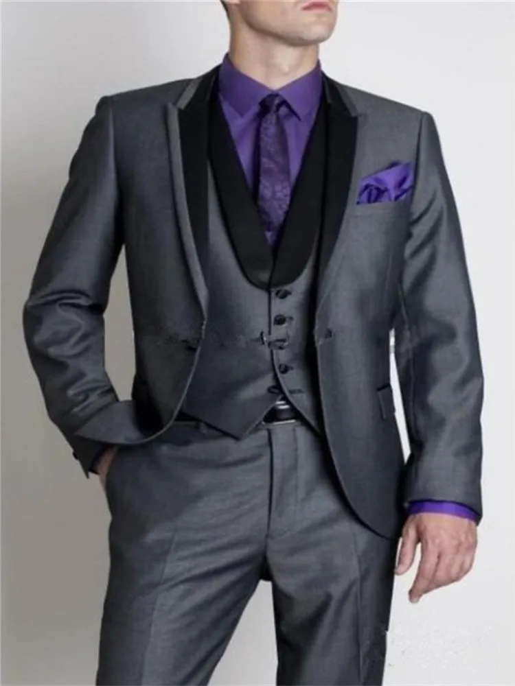 New Classic Men’s Suit Smolking Noivo Terno Slim Fit Easculino Evening Suits For Men Silver Gray / Black Groom Business wedding
New Classic Men’s Suit Smolking Noivo Terno Slim Fit Easculino Evening Suits For Men Silver Gray / Black Groom Business wedding