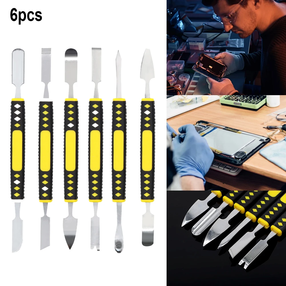6Pcs Electronic Repair Tool Set Durable Carbon Steel Home Appliance Disassemble Prying Knife for Mobile Phone Tablet Computer
6Pcs Electronic Repair Tool Set Durable Carbon Steel Home Appliance Disassemble Prying Knife for Mobile Phone Tablet Computer