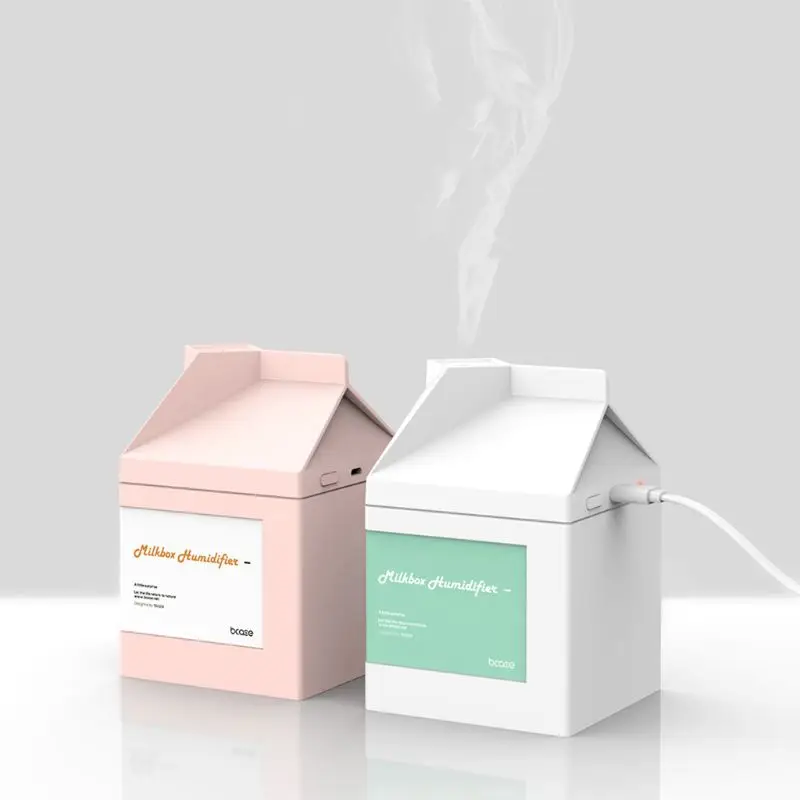 USB Cold Mist humidifier, Creative Milk Box humidifier for Bedroom, Office, Baby M2EE
USB Cold Mist humidifier, Creative Milk Box humidifier for Bedroom, Office, Baby M2EE