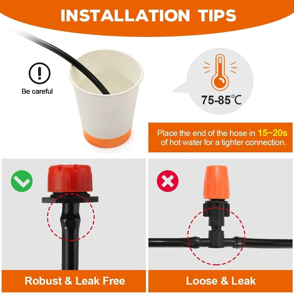 168PCS Garden Watering Set Spray Irrigation Kit 50FT Micro Automatic Watering Sprinklers System for Indoor Plants Flower Beds
168PCS Garden Watering Set Spray Irrigation Kit 50FT Micro Automatic Watering Sprinklers System for Indoor Plants Flower Beds