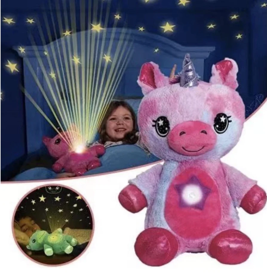 Stuffed Animal with Light Projector In Star Comforting Toys Plush Toy Night Light Cuddly Puppy Belly Dream Lites Lamp Doll
Stuffed Animal with Light Projector In Star Comforting Toys Plush Toy Night Light Cuddly Puppy Belly Dream Lites Lamp Doll