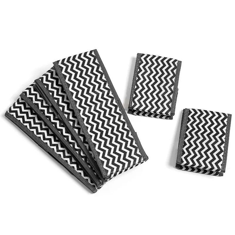 Non-Woven Storage Box, Black And White Striped Foldable Underwear Storage Box, Wardrobe Space-Saving Organizer, Sundries Storage
Non-Woven Storage Box, Black And White Striped Foldable Underwear Storage Box, Wardrobe Space-Saving Organizer, Sundries Storage