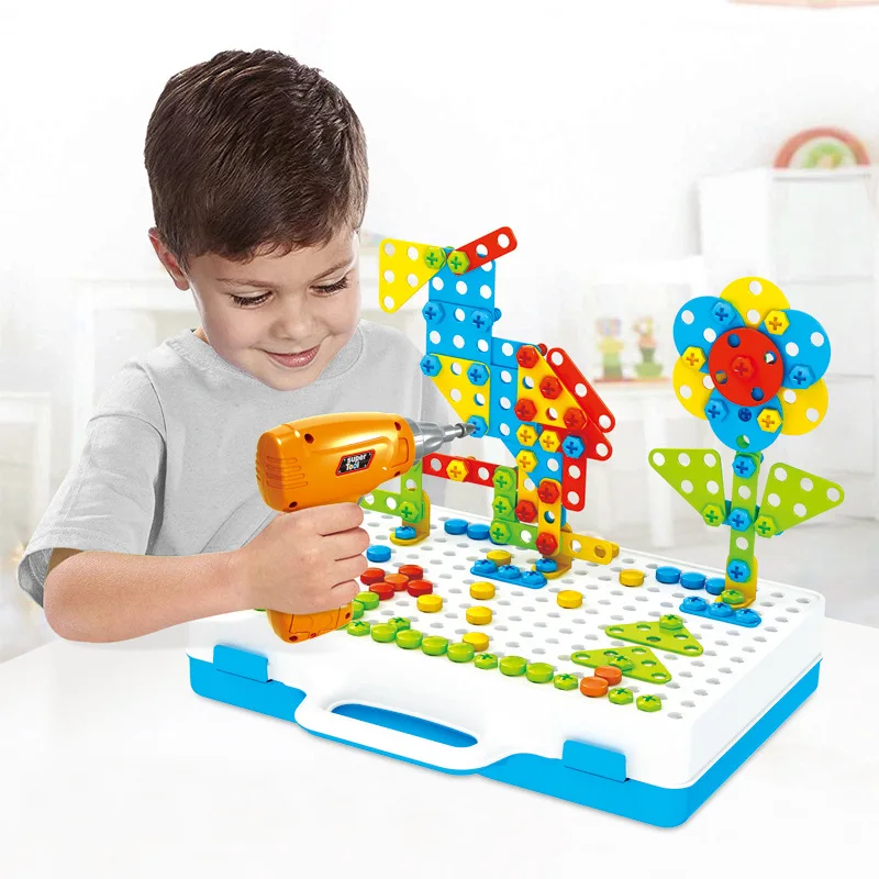 Kids Drill Toy 3D DIY Puzzle Pretend Tools Toys Creative Children STEM Educational Toy Electric Drill Screws Mosaic Build Puzzle
Kids Drill Toy 3D DIY Puzzle Pretend Tools Toys Creative Children STEM Educational Toy Electric Drill Screws Mosaic Build Puzzle