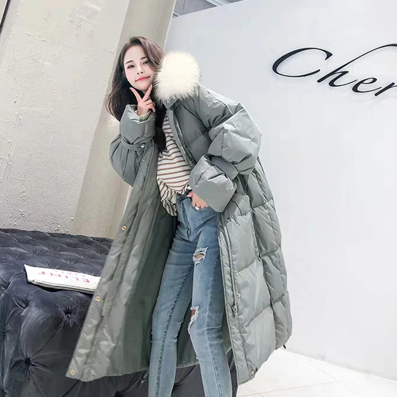 Faux Fur Collar Long Warm Thick Coat Female Parka Outwear 2020 New Women Winter White Duck Down Jacket Ladys Hooded
Faux Fur Collar Long Warm Thick Coat Female Parka Outwear 2020 New Women Winter White Duck Down Jacket Ladys Hooded