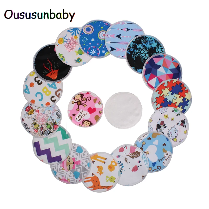 Многоразовые бамбуковые прокладки для груди Oususunbaby 24 шт./лот органические