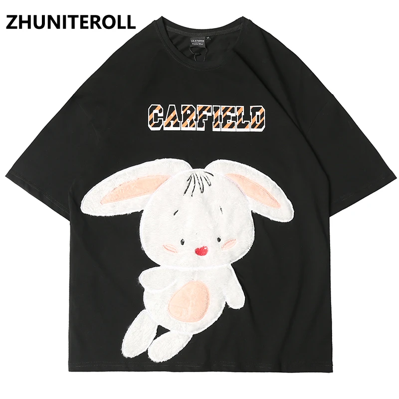 Harajuku 2021 Men T Shirt Embroidery Cute Rabbit T-shirts Hip Hop Summer Fashion Cotton Short Sleeve Couple Tops Tee Clothing
Harajuku 2021 Men T Shirt Embroidery Cute Rabbit T-shirts Hip Hop Summer Fashion Cotton Short Sleeve Couple Tops Tee Clothing