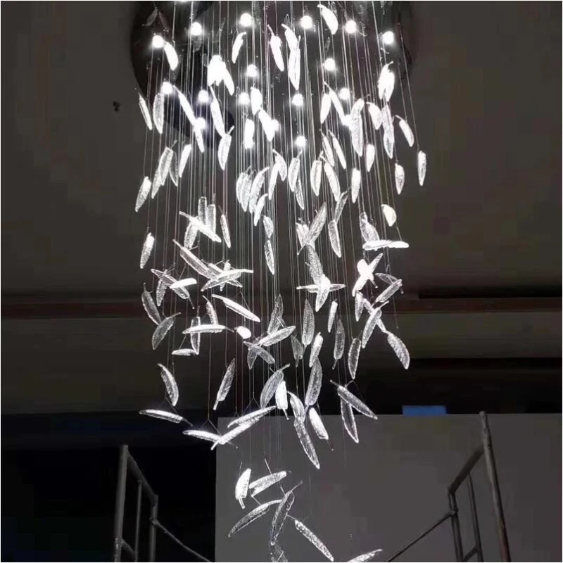 Custom crystal chandelier negotiation area conference room hotel lobby reception art glass air decorative feather light
Custom crystal chandelier negotiation area conference room hotel lobby reception art glass air decorative feather light