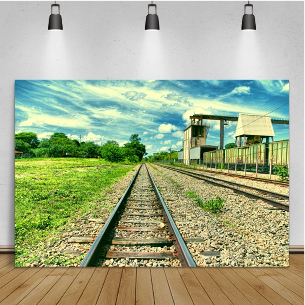 Laeacco Railway Track Sky Clouds Nature Scenery Room Decoration Backdrop Photographic Photo Background For Photo Studio
Laeacco Railway Track Sky Clouds Nature Scenery Room Decoration Backdrop Photographic Photo Background For Photo Studio
