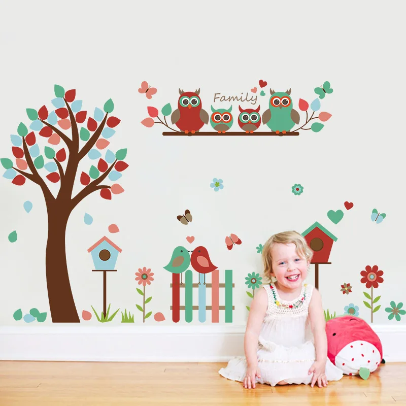 Owl flower tree cartoon wall sticker children's room kindergarten classroom bedroom living room decoration sticker
Owl flower tree cartoon wall sticker children's room kindergarten classroom bedroom living room decoration sticker