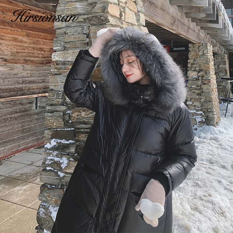 Hirsionsan Long Thick Down Jacket Coats Winter Women Hooded Loose Parka Thicken Cotton Clothing Street Style Female Outerwear
Hirsionsan Long Thick Down Jacket Coats Winter Women Hooded Loose Parka Thicken Cotton Clothing Street Style Female Outerwear