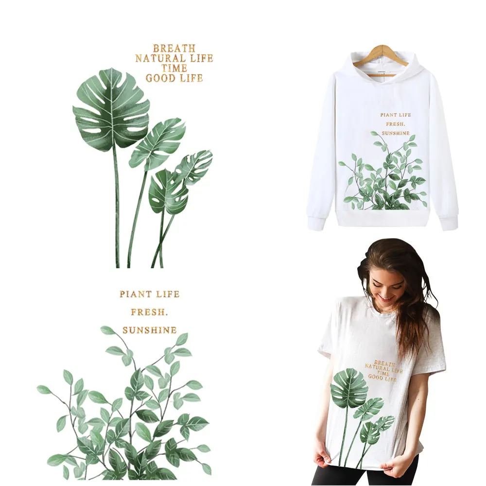 Fashion Leaf Iron on Patches Printed For DIY Heat Transfer Clothes T-shirt Thermal Transfer Stickers Decoration Thermo Patches
Fashion Leaf Iron on Patches Printed For DIY Heat Transfer Clothes T-shirt Thermal Transfer Stickers Decoration Thermo Patches