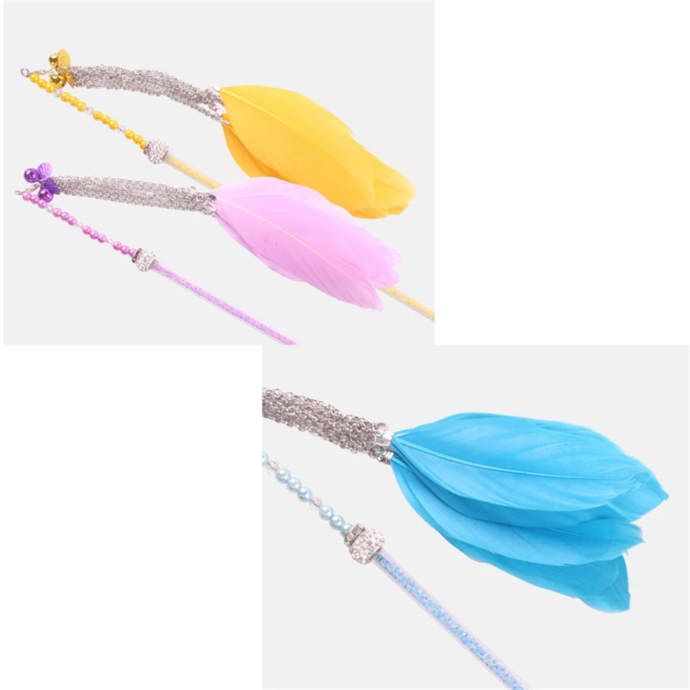 Colorful Feather Bell Cat Teaser Wand Plastic Long Rod Funny Cat Stick Kitten Interactive Scratching Play Toy Cats Supplies 
Colorful Feather Bell Cat Teaser Wand Plastic Long Rod Funny Cat Stick Kitten Interactive Scratching Play Toy Cats Supplies