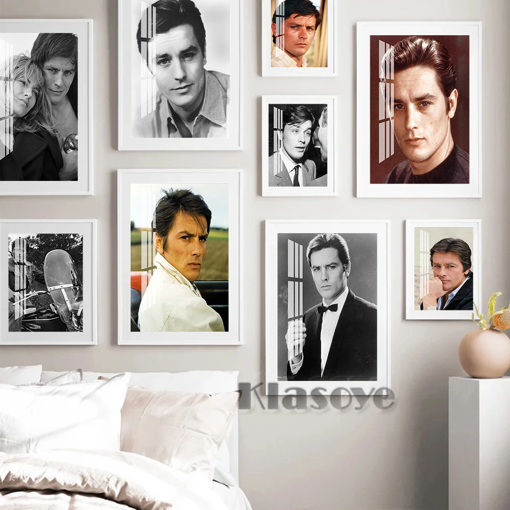 Alain Delon Famous Handsome Man Actor Art Prints Poster Black White Vintage Photograph Wall Stickers Movie Star Fans Home Decor
Alain Delon Famous Handsome Man Actor Art Prints Poster Black White Vintage Photograph Wall Stickers Movie Star Fans Home Decor
