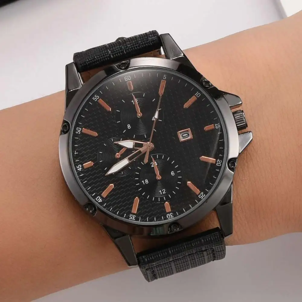Top Brand New Style Retro Cow Leather Clock Male Calendar Display Watch Casual Wristwatches Luxury Male Watch Relogio Masculino
Top Brand New Style Retro Cow Leather Clock Male Calendar Display Watch Casual Wristwatches Luxury Male Watch Relogio Masculino