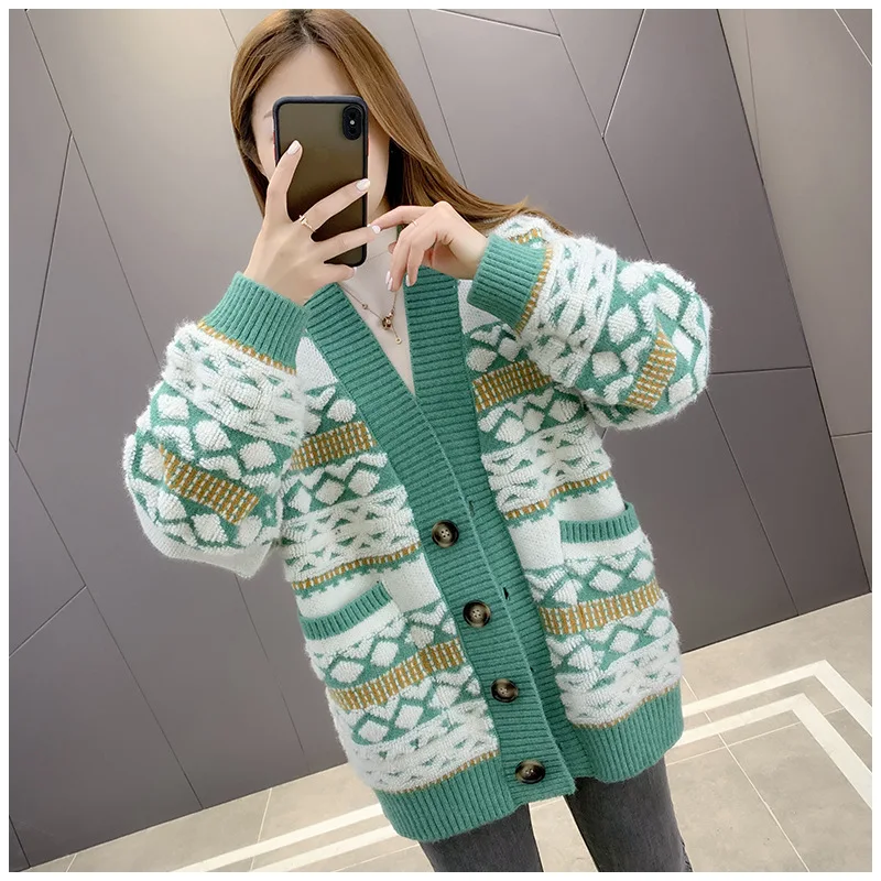 Women's sweater cardigan coat women's spring new Korean loose sweater spring and autumn wear foreign style top
Women's sweater cardigan coat women's spring new Korean loose sweater spring and autumn wear foreign style top