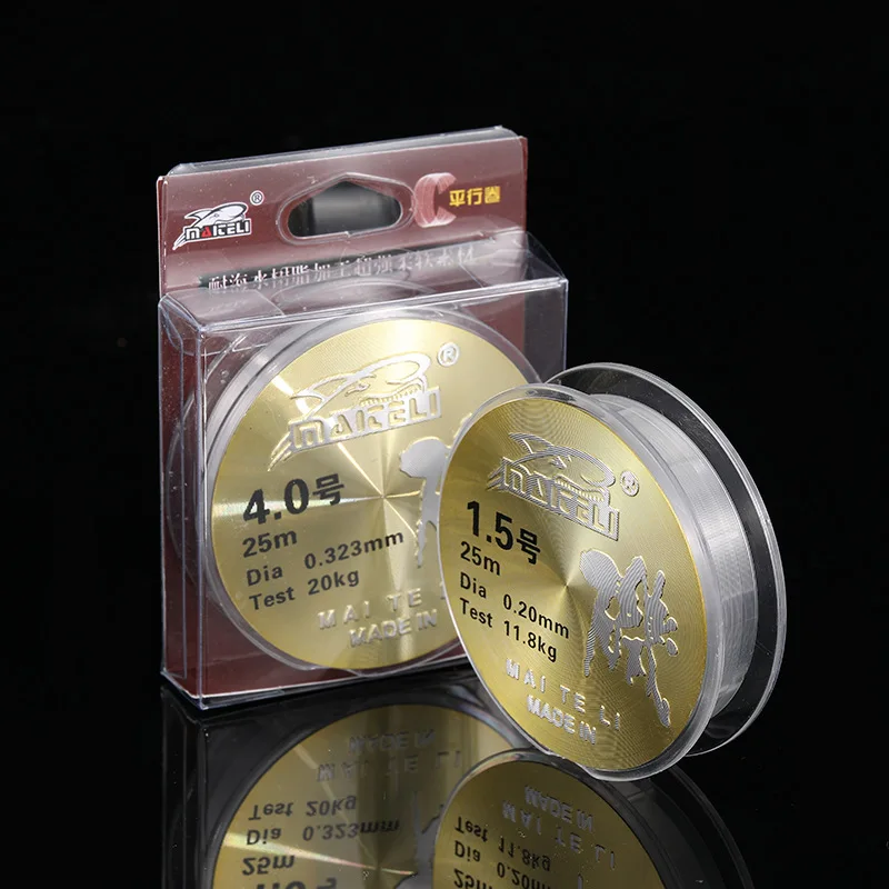 0.4 - 4.5# Super Strong Fishing Line 25m Lure Nylon Fishing Line For Rock Fishing Nylon Clear Sub Main Fishing Line Carp pesca
0.4 - 4.5# Super Strong Fishing Line 25m Lure Nylon Fishing Line For Rock Fishing Nylon Clear Sub Main Fishing Line Carp pesca