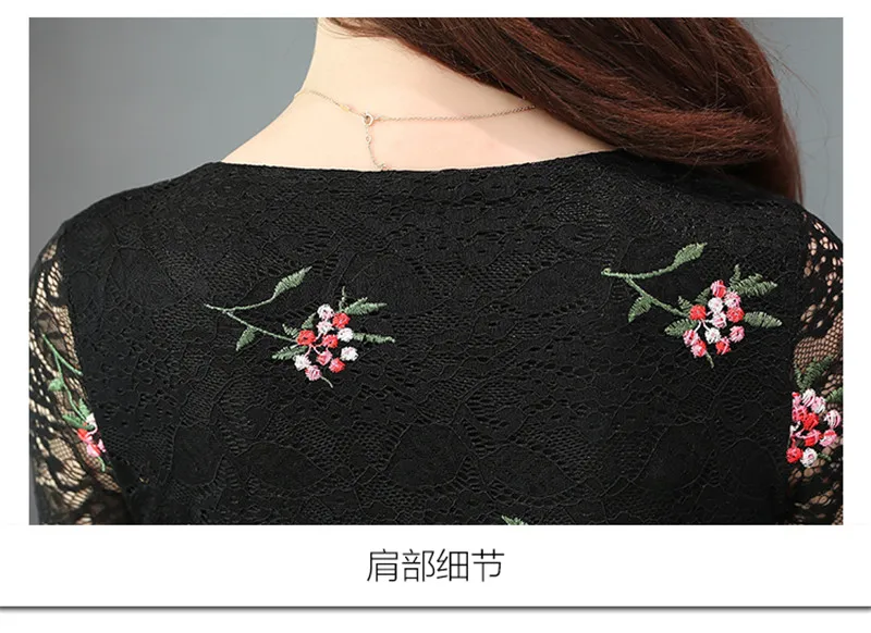 2020 Spring Autumn New embroidered Dress Women's Temperament Nine points sleeve Lace Party Dress M214
2020 Spring Autumn New embroidered Dress Women's Temperament Nine points sleeve Lace Party Dress M214
