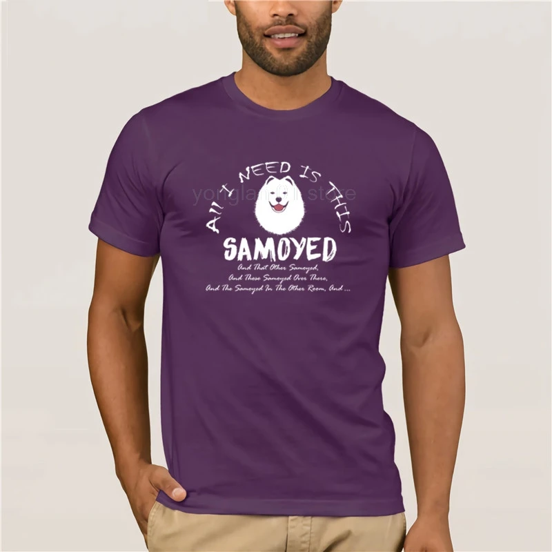 Men's Print Casual 100% Cotton T-Shirt Popular All I need is Samoyed Funny Love Fashion T Shirt
Men's Print Casual 100% Cotton T-Shirt Popular All I need is Samoyed Funny Love Fashion T Shirt