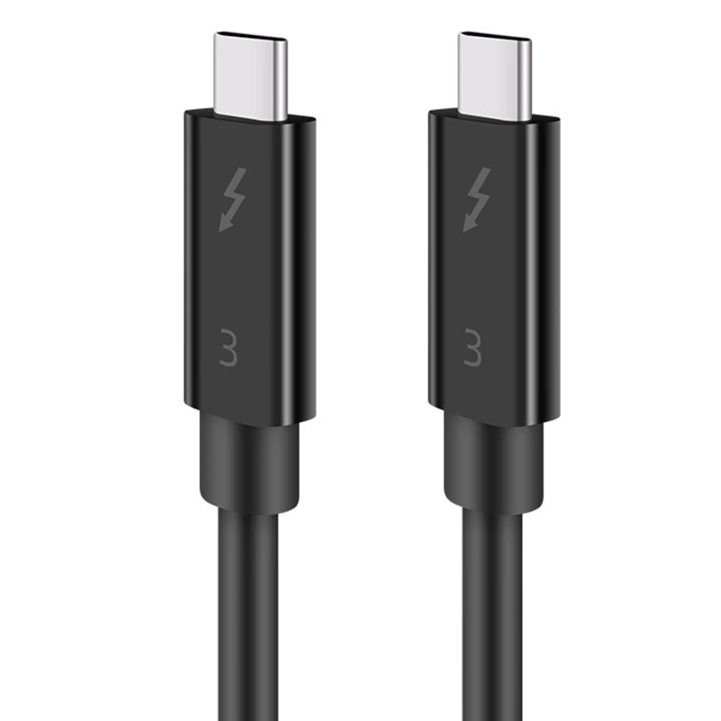 Кабель Type C для передачи данных Thunderbolt 3, 40 Гбит/с, полная скорость 100 Вт, быстрая зарядка, передача 5K
Кабель Type C для передачи данных Thunderbolt 3, 40 Гбит/с, полная скорость 100 Вт, быстрая зарядка, передача 5K