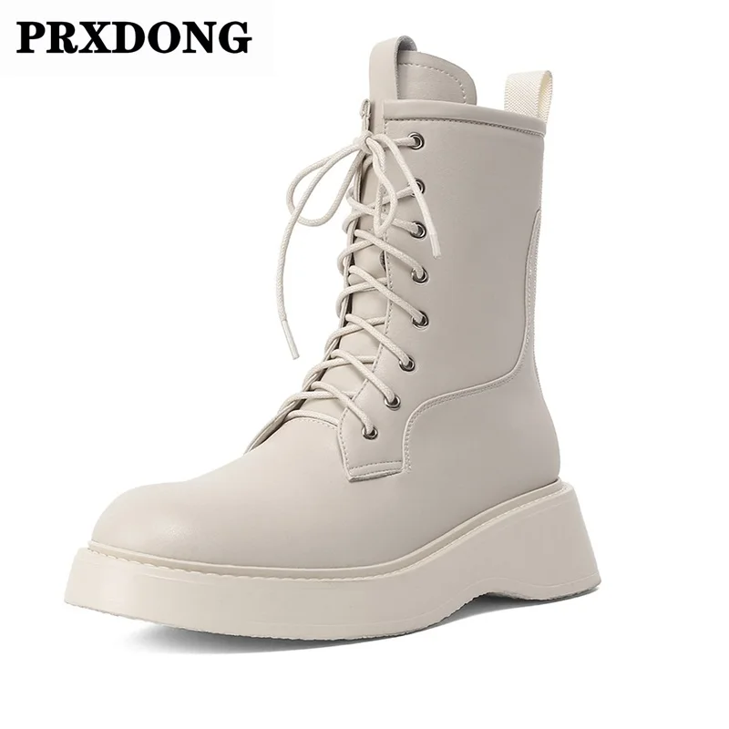New 2021 Brand Genuine Leather Women Ankle Boots Med Heels Round Toe Black Beige Shoes Woman Casual Motorcycle Boots Size 34-40
New 2021 Brand Genuine Leather Women Ankle Boots Med Heels Round Toe Black Beige Shoes Woman Casual Motorcycle Boots Size 34-40