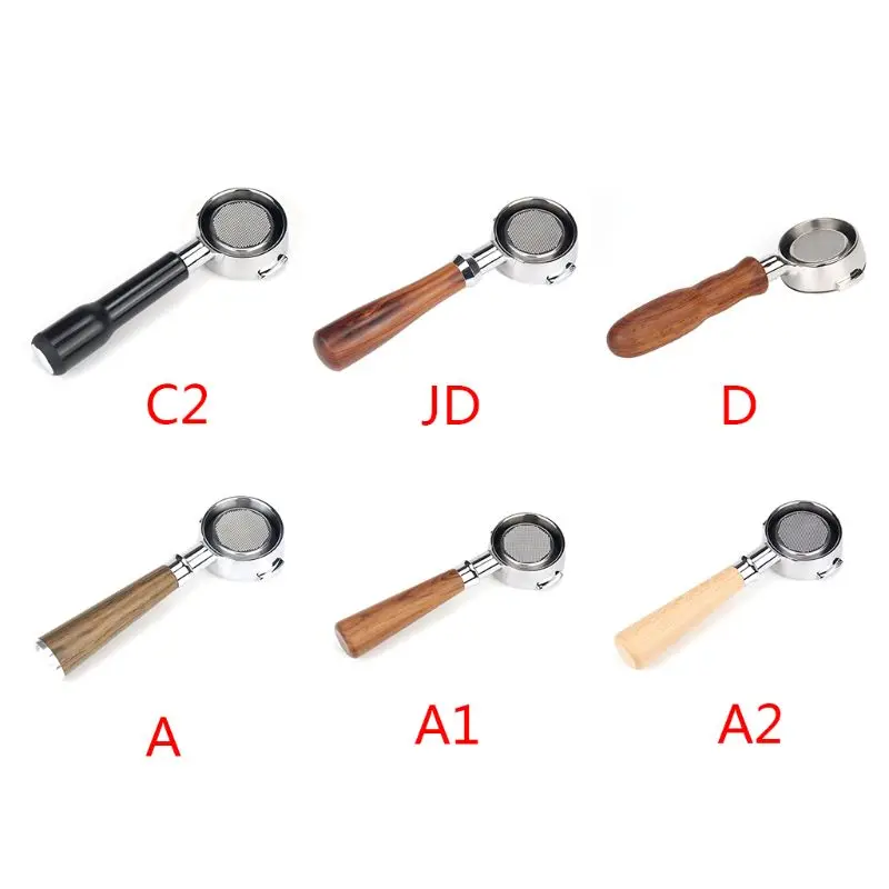 58mm Coffee Machine Filter Holder E61 Bottomless Portafilter with Wooden Handle Replacement Accessory
58mm Coffee Machine Filter Holder E61 Bottomless Portafilter with Wooden Handle Replacement Accessory