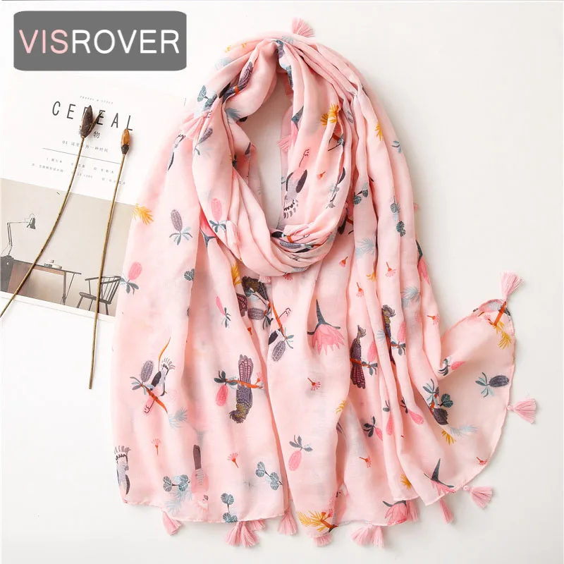 

VISROVER New Multi Floral Scarf For Women Girl Beach Dress Top Lady Flower Print Hijab Beach Wrap Sun Protection Shawl Gift