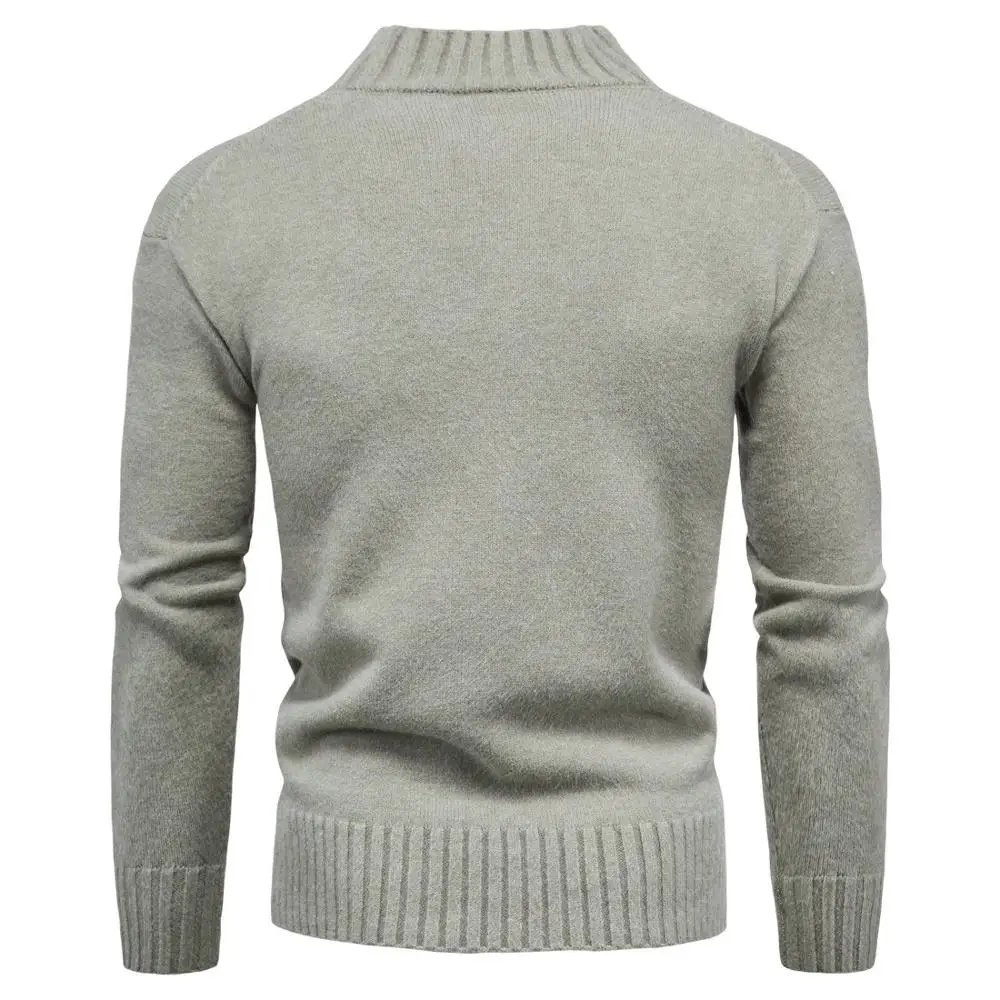 New Autumn Winter Men'S Sweater Men's half Turtleneck Solid Color Casual Sweater Men's Slim Fit Brand Knitted Pullovers
New Autumn Winter Men'S Sweater Men's half Turtleneck Solid Color Casual Sweater Men's Slim Fit Brand Knitted Pullovers