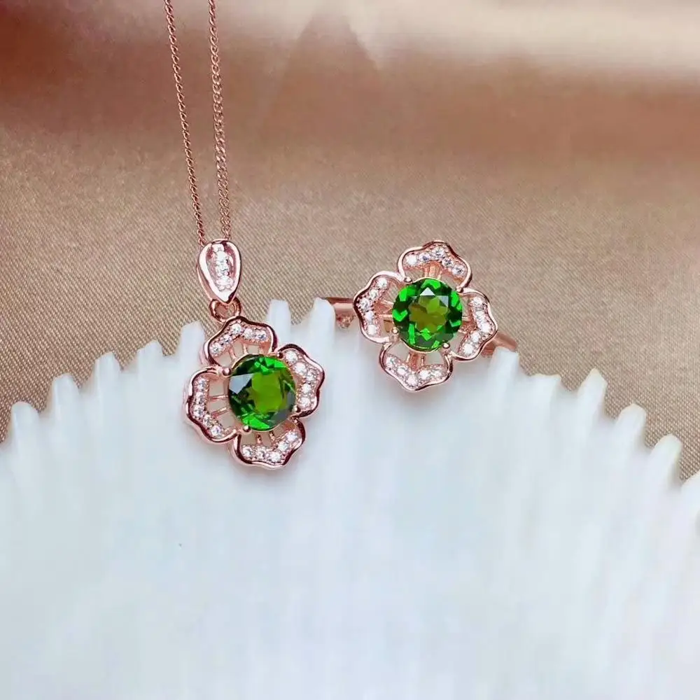 SHILOVEM 925 sterling silver Natural diopside rings pendants fine Jewelry gift mtz0606823agt
SHILOVEM 925 sterling silver Natural diopside rings pendants fine Jewelry gift mtz0606823agt