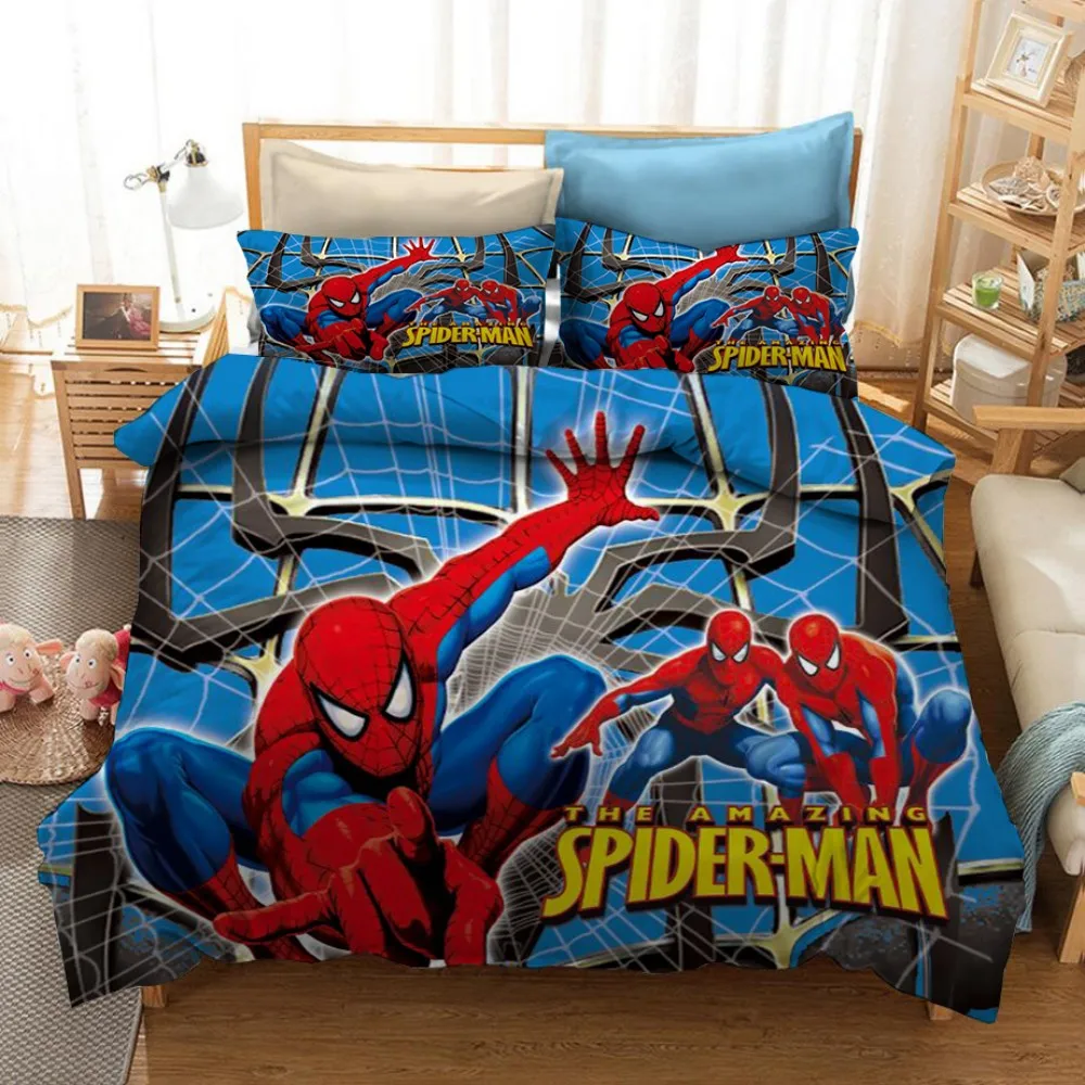 Disney Spiderman Bedding Sets Anime Cartoon Boys Kids Duvet Cover Set Full Size Bedclothes Pillowcase for Birthday Gift
Disney Spiderman Bedding Sets Anime Cartoon Boys Kids Duvet Cover Set Full Size Bedclothes Pillowcase for Birthday Gift