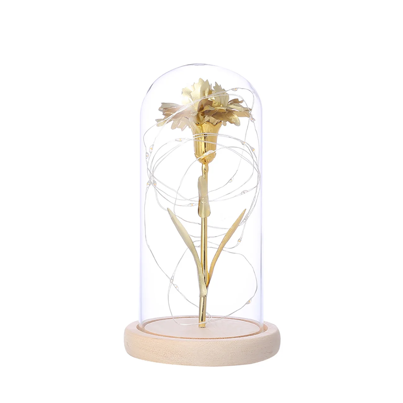 Gold Foil Carnation Lantern Night Light Valentine'S Day Gift Lantern Glass Shade Rose Light LED Rose For Valentine'S Day
Gold Foil Carnation Lantern Night Light Valentine'S Day Gift Lantern Glass Shade Rose Light LED Rose For Valentine'S Day