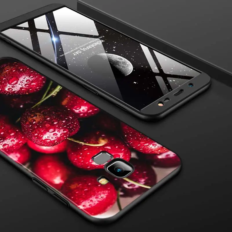 

Black Cover Red cherry summer fruit for Samsung Galaxy J8 J7 Duo J6 J5 Prime J4 Plus J3 J2 Core 2018 2017 2016 Phone Case