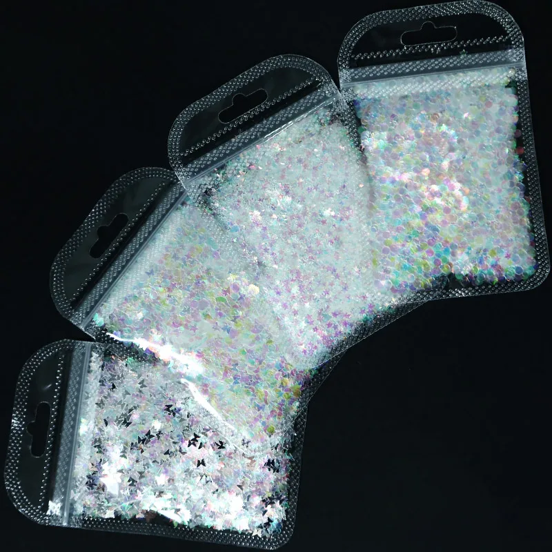 Clear Iridescent Glitter Heart/Star/ Circle Mix Shape Nail Art Glitter 1 Bag 5g Iridescent AB Pink Assorted Shape Glitter
Clear Iridescent Glitter Heart/Star/ Circle Mix Shape Nail Art Glitter 1 Bag 5g Iridescent AB Pink Assorted Shape Glitter