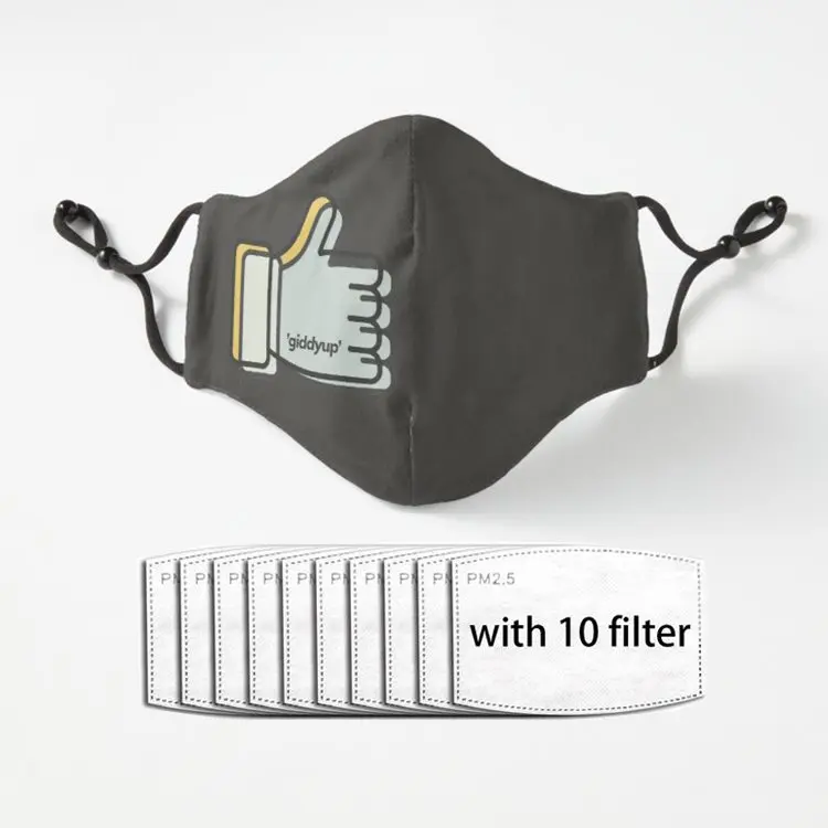Модная маска giddyup для косплея лица, пылезащитные маски для взрослых и детей, моющиеся фильтры
Модная маска giddyup для косплея лица, пылезащитные маски для взрослых и детей, моющиеся фильтры