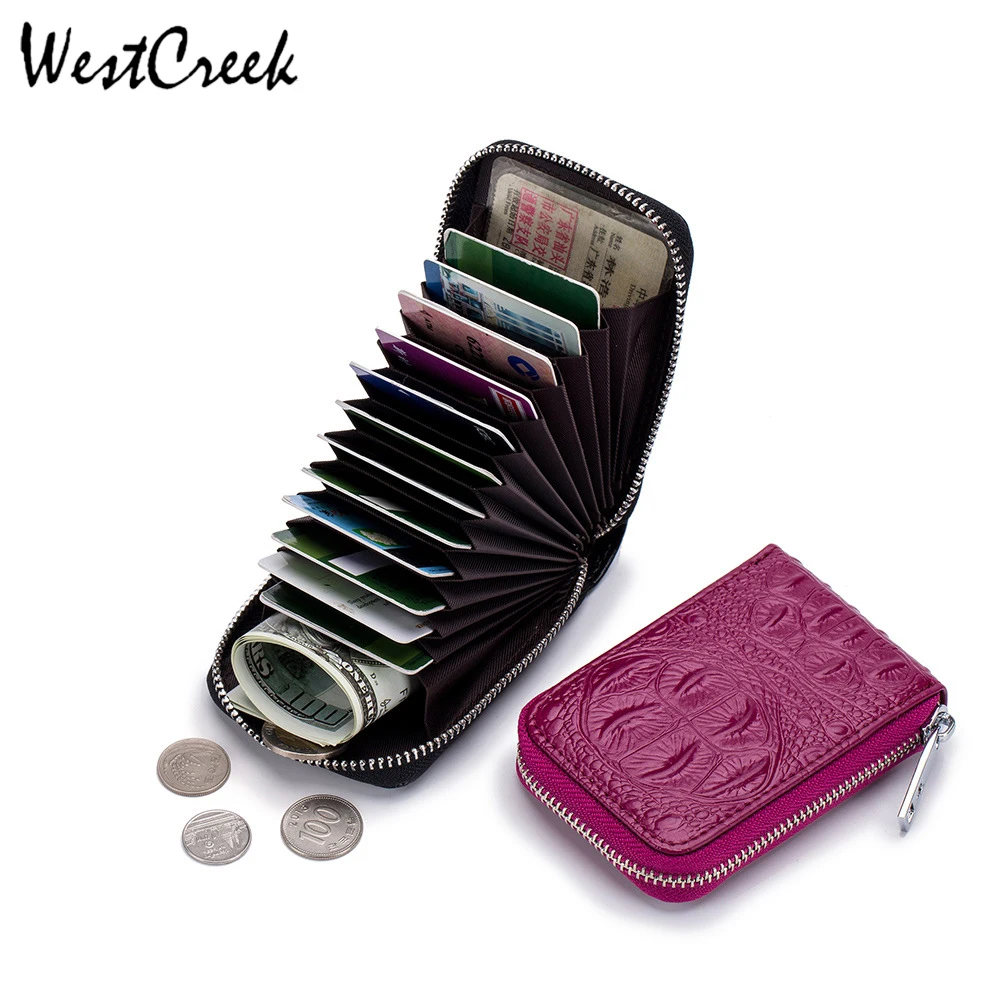 WESTCREEK Leather Men Zipper Alligator Card Holder Minimalist Organizer Women Business Card Holder Card Bag by 12 Card Slot
WESTCREEK Leather Men Zipper Alligator Card Holder Minimalist Organizer Women Business Card Holder Card Bag by 12 Card Slot