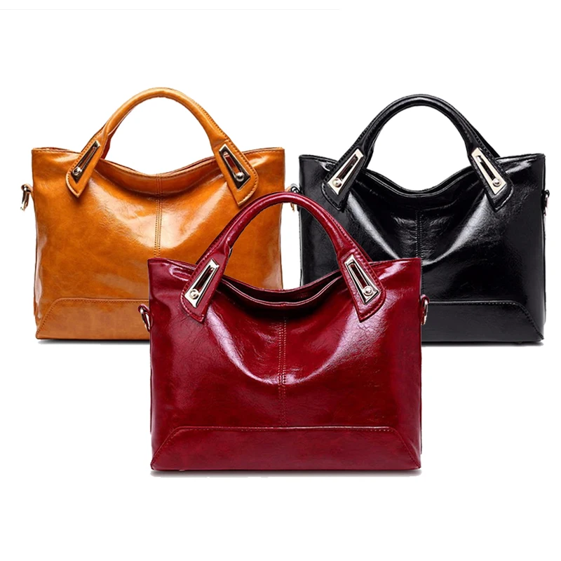 Women Oil Wax Leather Designer Handbags High Quality Shoulder Bags Ladies Handbags Fashion brand PU leather women bags
Women Oil Wax Leather Designer Handbags High Quality Shoulder Bags Ladies Handbags Fashion brand PU leather women bags